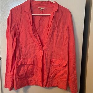 Eileen Fisher Petite Medium‎ 100% Irish Linen Lightweight Blazer